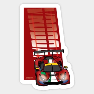 GTE AFCORSE Sticker